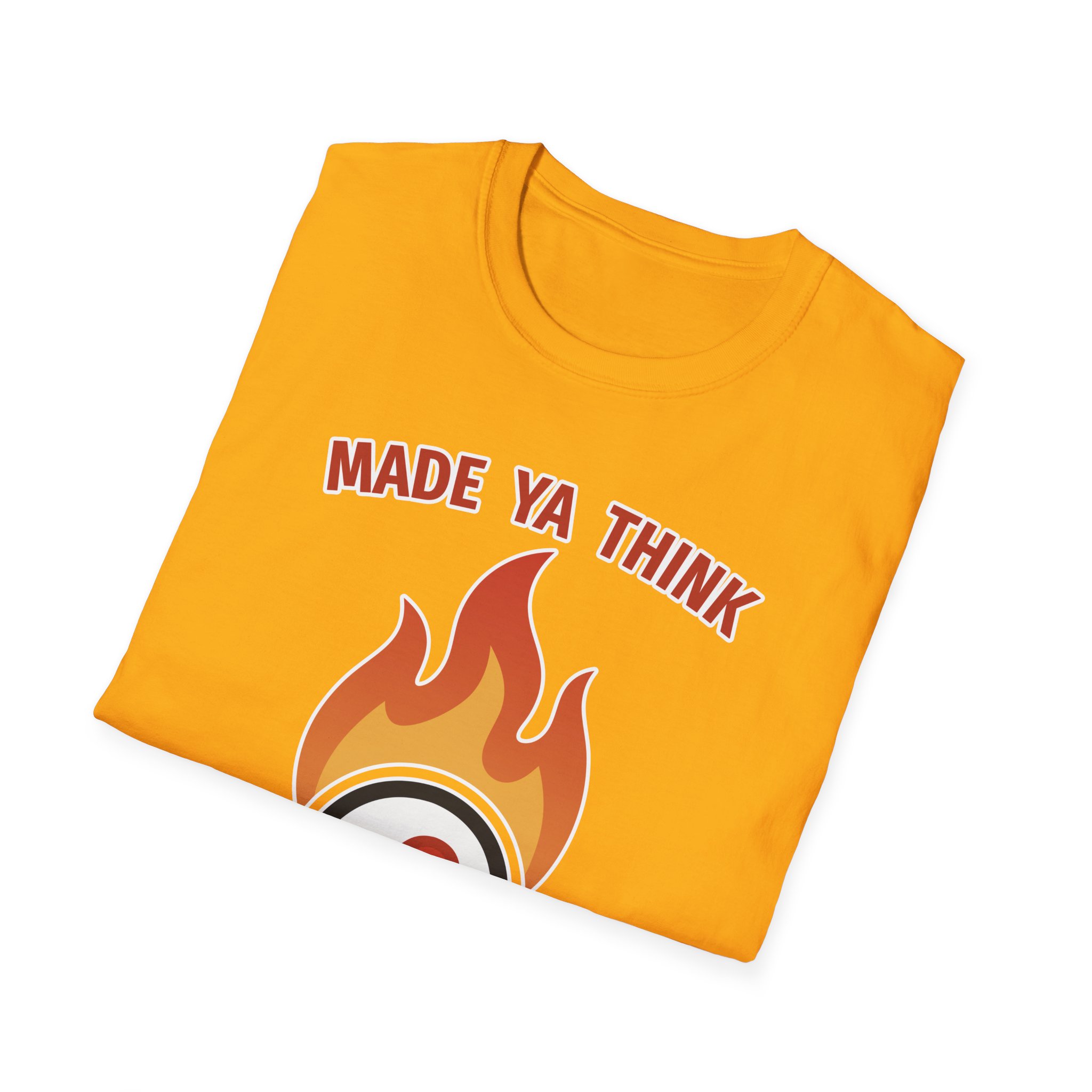 Made Ya Think (Unisex Softstyle T-Shirt) - Image 4