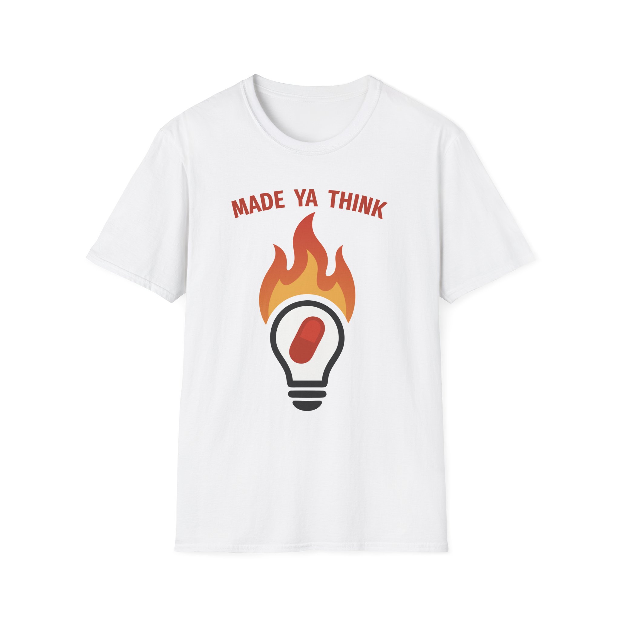 Made Ya Think (Unisex Softstyle T-Shirt) - Image 5