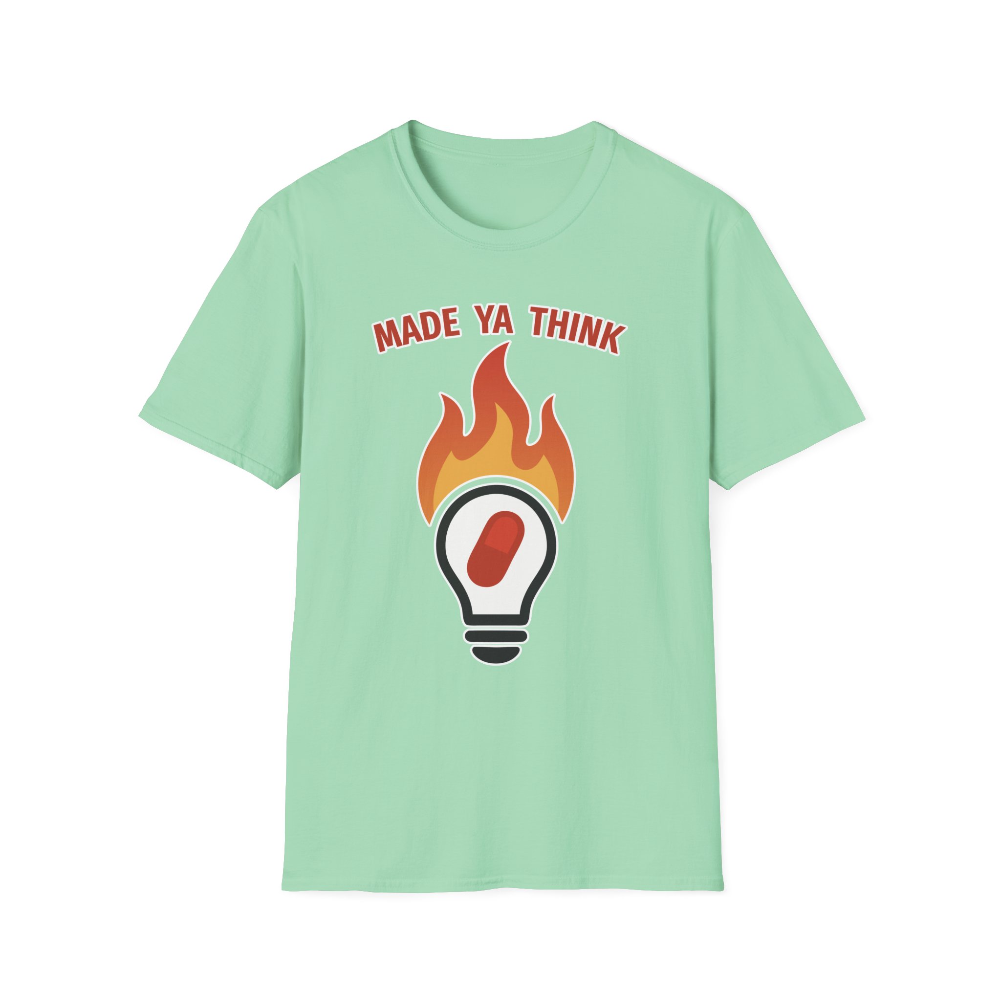 Made Ya Think (Unisex Softstyle T-Shirt) - Image 9
