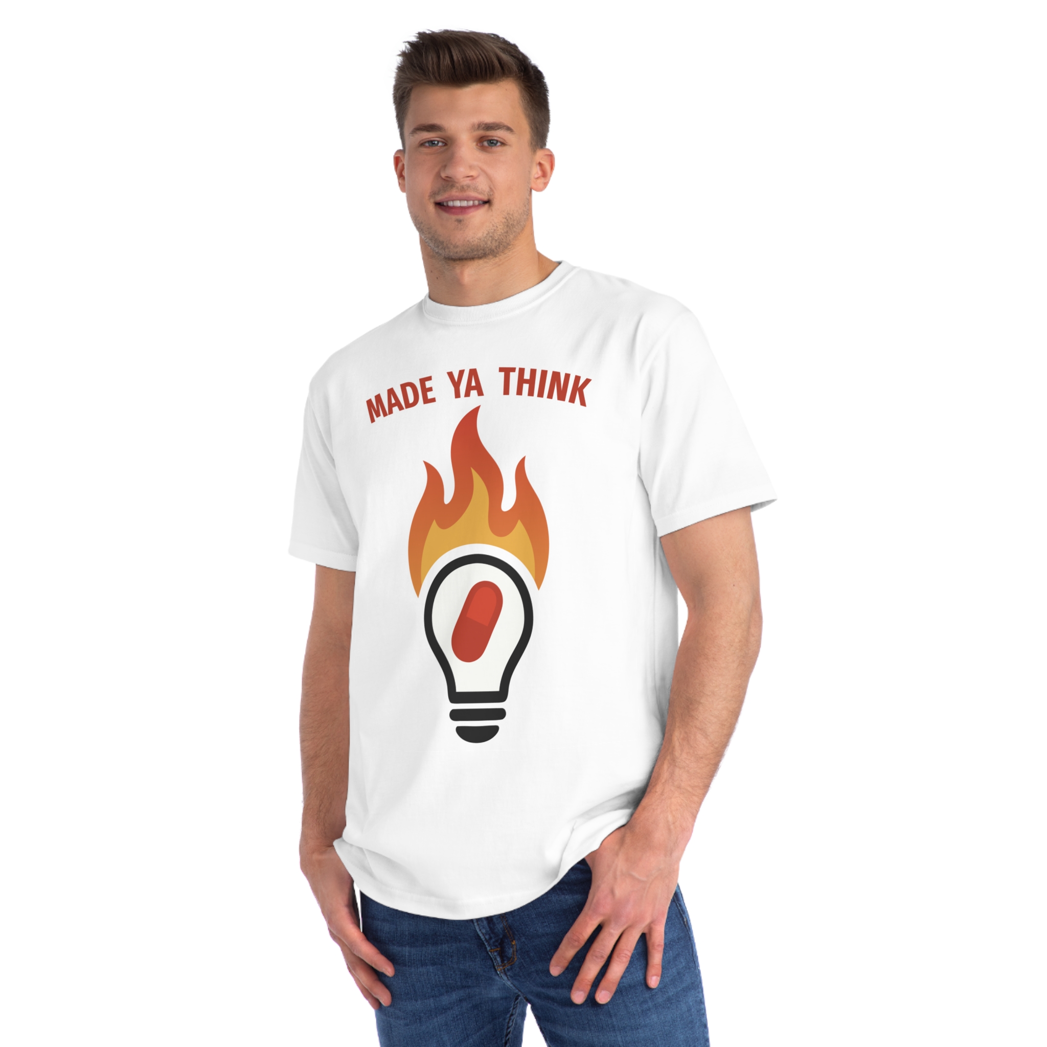 Made Ya Think (Organic Unisex Classic T-Shirt) - Image 7