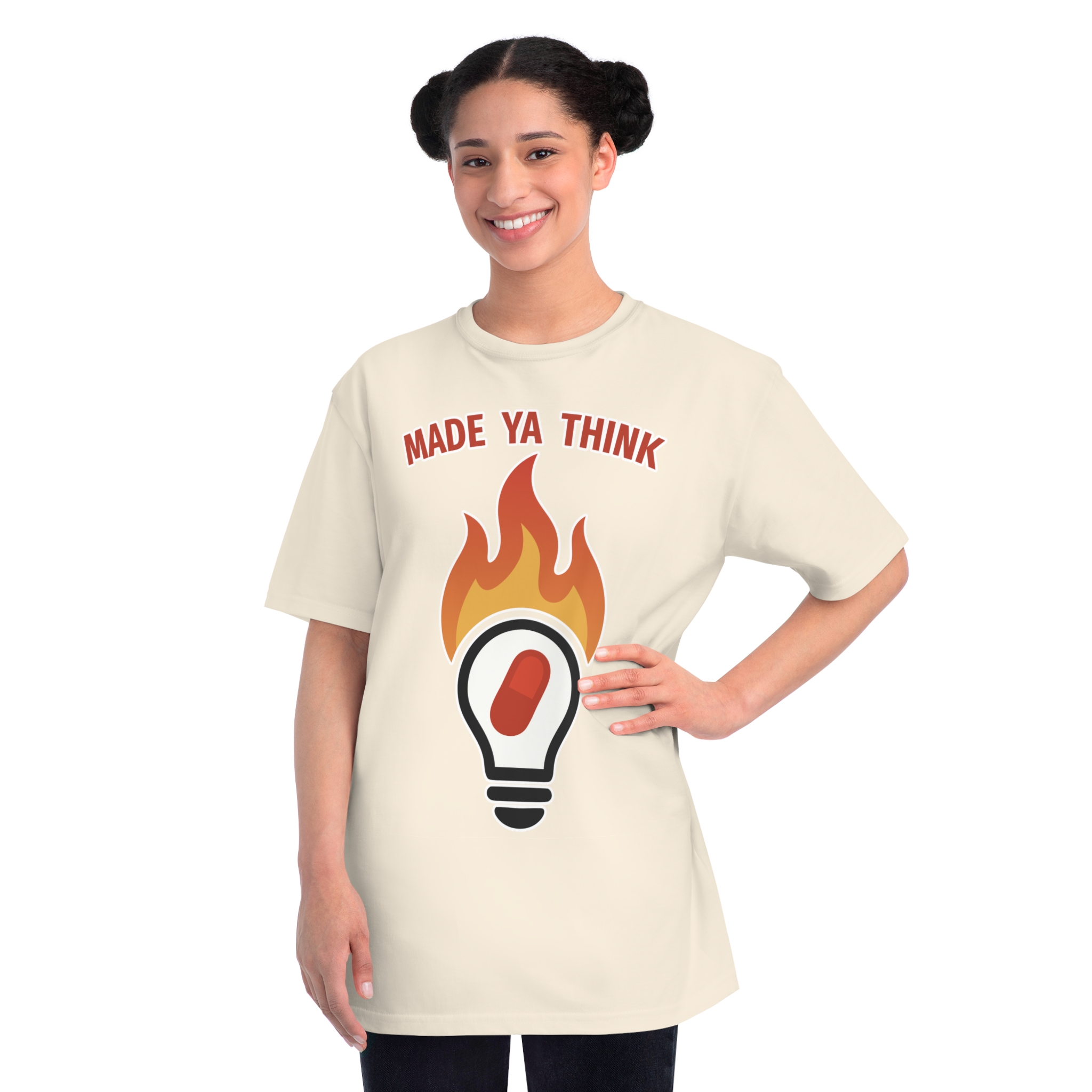 Made Ya Think (Organic Unisex Classic T-Shirt) - Image 4