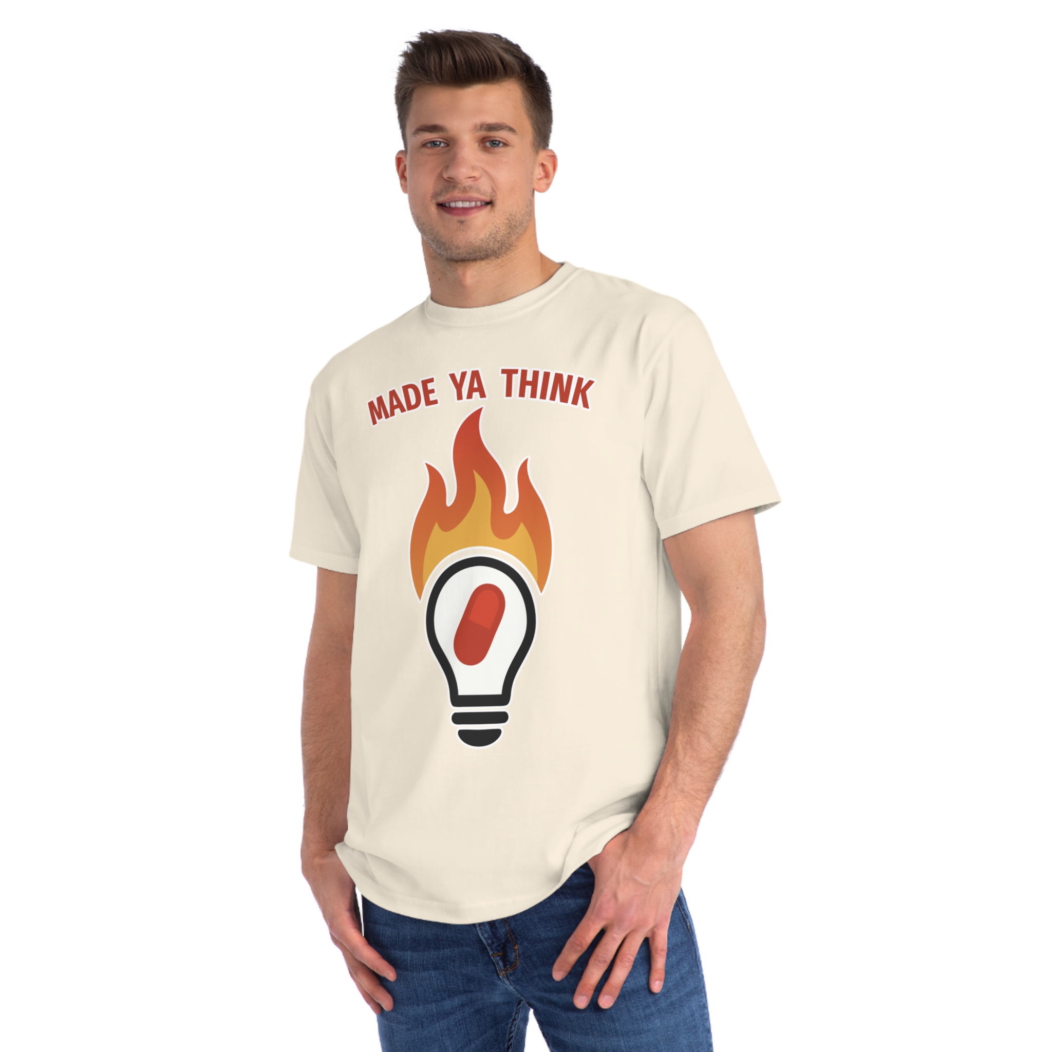 Made Ya Think (Organic Unisex Classic T-Shirt) - Image 3