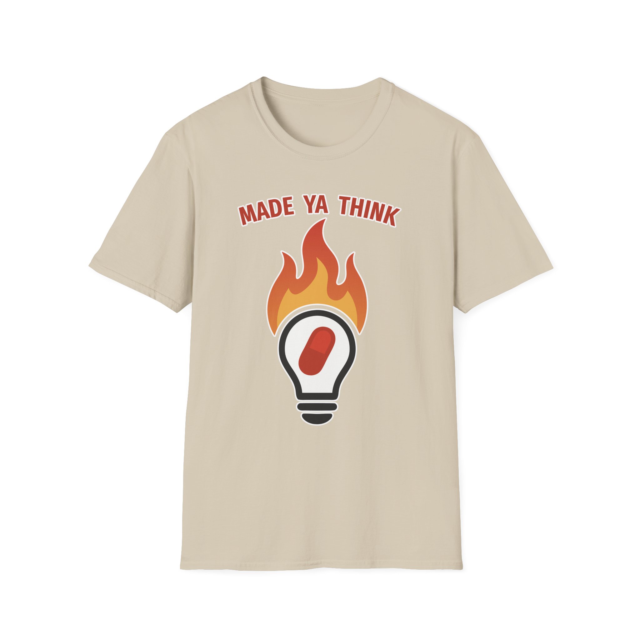 Made Ya Think (Unisex Softstyle T-Shirt) - Image 25
