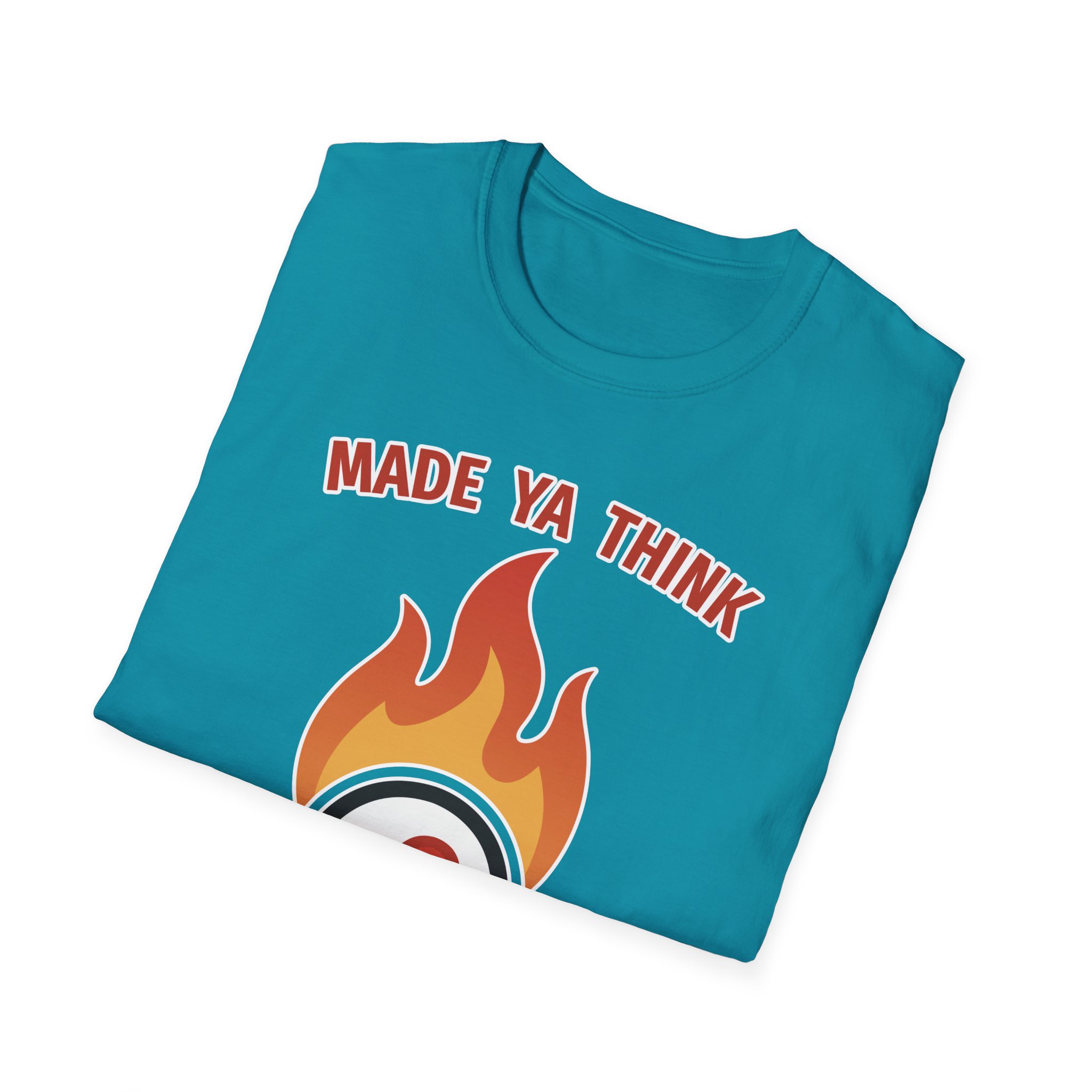 Made Ya Think (Unisex Softstyle T-Shirt) - Image 56